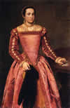 Woman in a Red Dress by Giovanni Battista Moroni